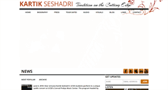 Desktop Screenshot of kartikseshadri.com